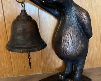 Bear Table Bell - cast iron