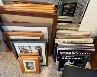 This home has a lot of picture frames!