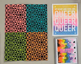 Sneak Peek of some of the art available for purchase! Almost all art in the sale is $10 or less! Add some color to your place! 🖼️Types: original art, prints, framed and unframed, lots of empty frames, stuff to make your own art, etc.