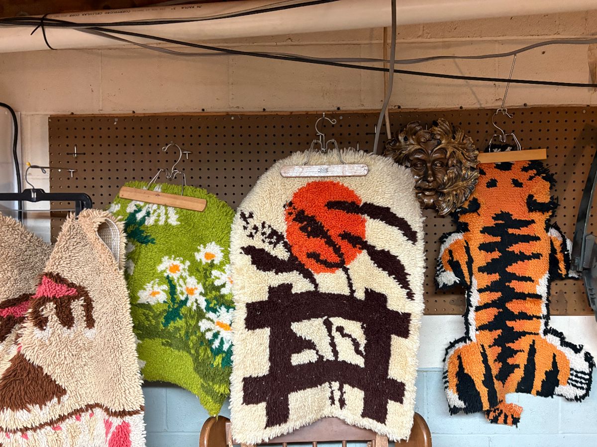 Vintage latch hook rugs 