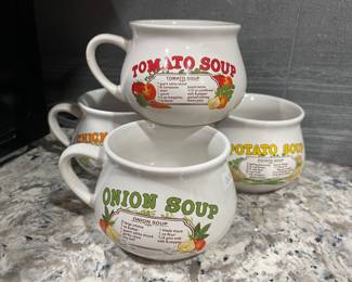 VINTAGE SOUP BOWLS