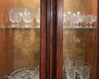 VINTAGE FOSTORIA GLASSES AND SERVING PIECES