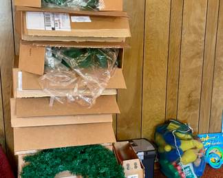 CHRISTMAS WREATHS STILL IN BOXES