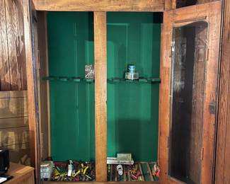 ARMOIRE MADE INTO A GUN CABINET 