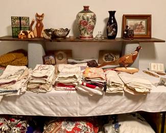 LINENS, ASIAN DECOR