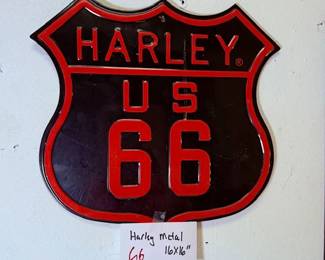 Metal Harley Sign