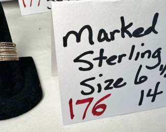 Marked Sterling Ring