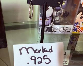 Marked .925 Earrings 