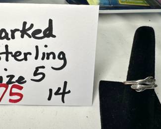 Marked Sterling Ring
