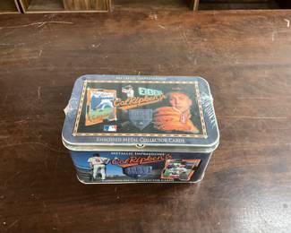1995 Metallic Impressions Cal Ripken Jr Metal Collector Cards Tin