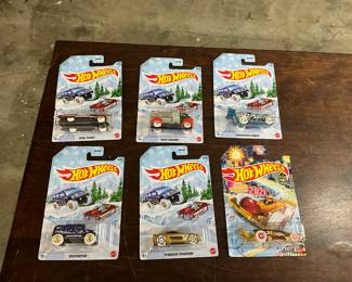 Hot Wheels Holiday Themed Die Cast Cars