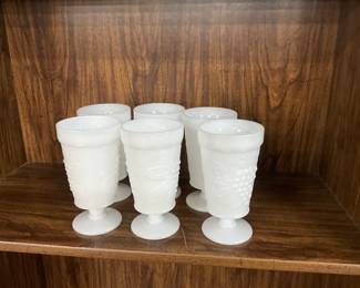 Hazel-Atlas Milk Glass Tumblers