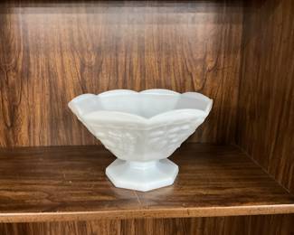 Anchor Hocking Milk Glass Fruit Bowl
