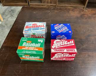 1987 & 1988 Fleer Baseball Cards - 1989 Score  Rookie & Traded Card Set - 1989 Topps Baseball Cards