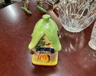 Whimsical Ceramic Ladybug Cottge 