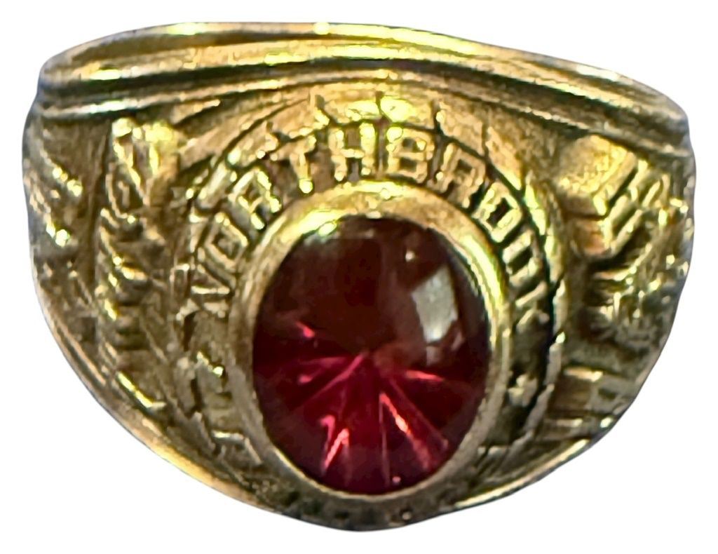 10k Gold 1981 Northbrook HS Class Ring 
