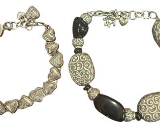 Two Vintage Signed Brighton Bracelets 