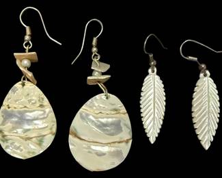 Abalone Mother of Pearl Earrings 