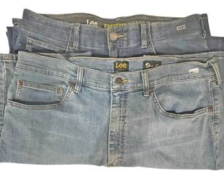2 Pair Lee Jeans Mens Size 36x32 