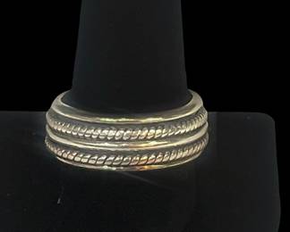 Vintage 925 Spinner Cable Twist Ring 
