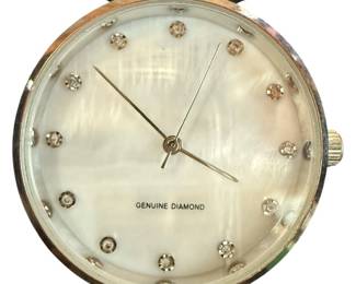 Diamond Collection Silver Tone Watch 