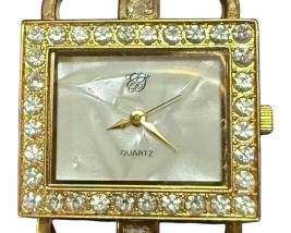 Liz Taylor Gold Tone Bracelet Watch 