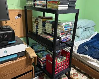 DVDs, VHSs, Cassettes, Printer