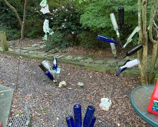 Bottle Garden Art, Bird Feeder Hanger