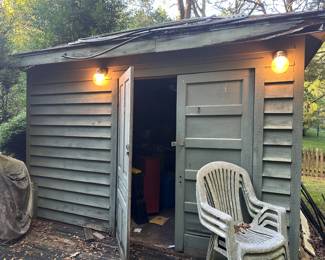 Shed with Gardening Items