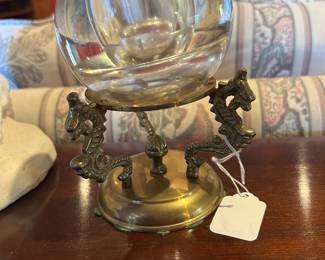 Antique gazing ball