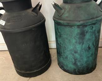 Vintage milk cans