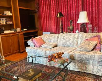 One of three high quality American made Massoud sofa's