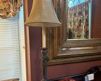 Pair of vintage Corinthian column lamps