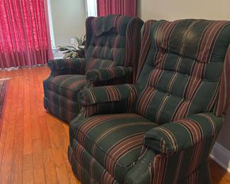 Vintage La-Z-Boy's, they rock, swivel and recline!