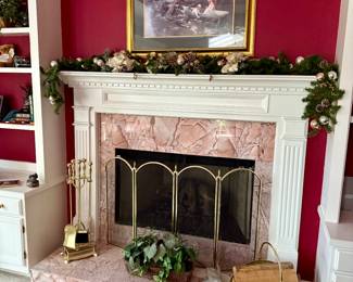Gold metal Firescreen