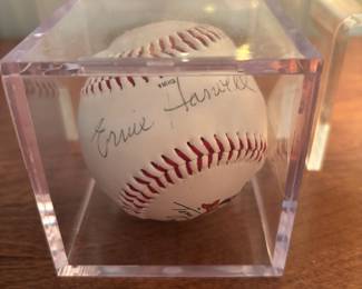 Ernie Harwell, Detroit Tigers Sportscaster, Autographed Baseball 1991