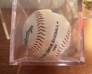 Ernie Harwell, Detroit Tigers Sportscaster, Autographed Baseball 1991