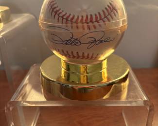 Pete Rose autographed baseball