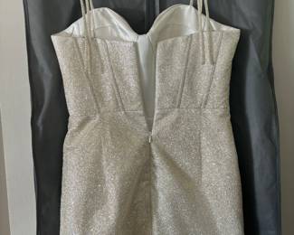 Heirloom Bridal Company White Glitter Dress Size 12 - From Becker's Bridal, never worn! Great for 2nd wedding dress or bachelorette party!