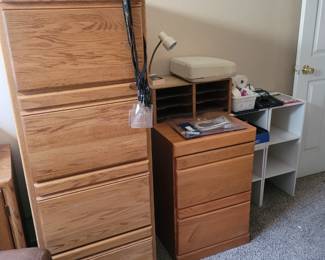 oak file cabinets 