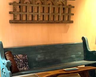 Very unusual wooden architectural piece from Tibet