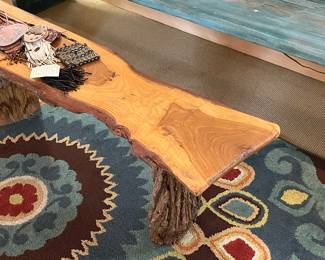 Handmade tree table 3.6’ long