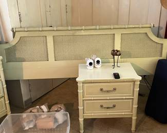 King headboard and bedside table
