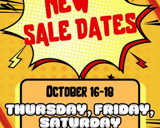 Red and Yellow Illustrative Comical Business Sale Promo Flyer