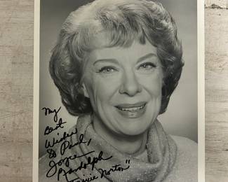 Joyce Randolph Autographed Photo – “Trixie Norton” from The Honeymooners – Classic TV Memorabilia