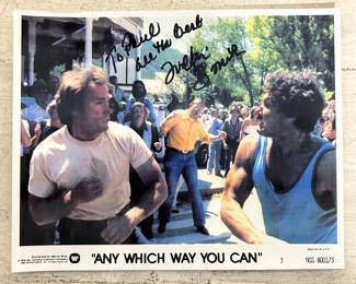 Julie Smith Signed Photo – “Any Which Way You Can” Clint Eastwood Film – Vintage Movie Memorabilia