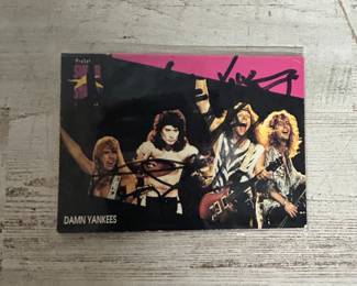 Damn Yankees Signed Pro Set SuperStars MusicCard Ted Nugent Tommy Shaw Jack Blades Autograph no COA