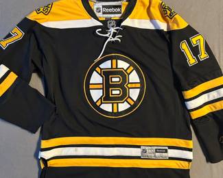 Reebok Boston Bruins Milan Lucic #17 Jersey – Size L – NHL Premier Sewn Logo Black & Gold