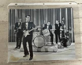 Vintage Buddy Holly and The Crickets Black and White Photo Early Rock and Roll Memorabilia
