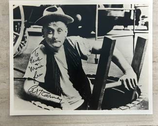 Art Carney Autographed Photo – “The Honeymooners” Star as Ed Norton – Classic 1950s Television Memorabilia Signed